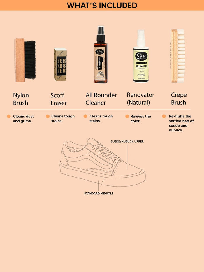 Shoe Mistri Complete Suede Care Combo - (Pack of 5)