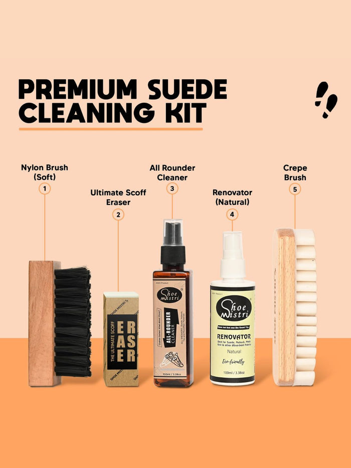 Shoe Mistri Complete Suede Care Combo - (Pack of 5)