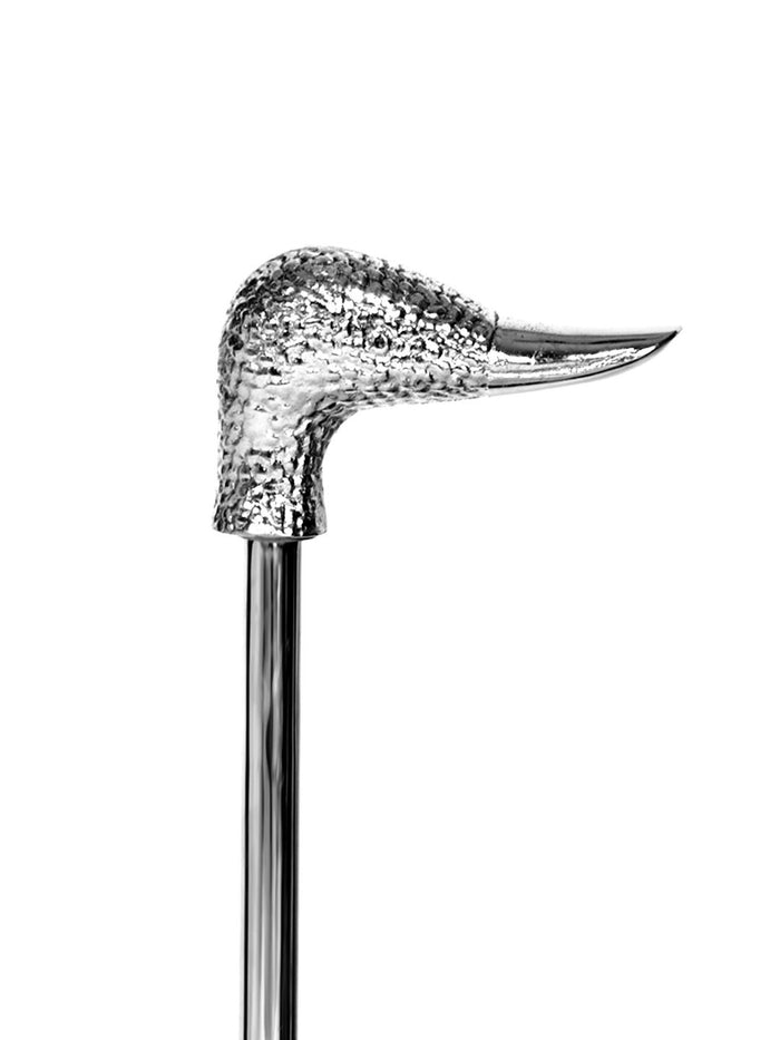 Shoe Mistri Premium Silver Aluminium Shoehorn - 24” Swan Head Handle