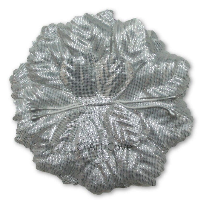 Silver Capia Flowers Flat Carnation Capia Base for Corsages 12 Pieces - artcovecrafts.com