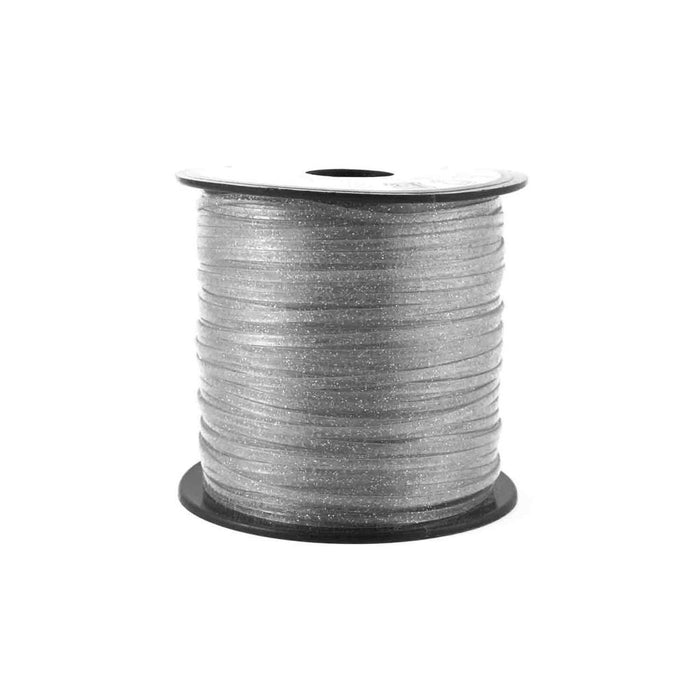 Silver Sparkle Plastic Craft Lace Lanyard Gimp String Bulk 100 Yard Roll - artcovecrafts.com