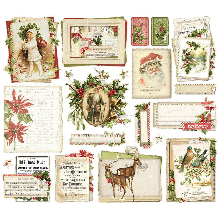 Simple Stories - Ephemera - Simple Vintage Yuletide. Die-cuts are a great addition to scrapbook pages, greeting cards and more! The perfect embellishment for all your paper crafting needs! This package contains 20 Large Die Cut Cardstock Pieces. Available at Embellish Away located in Bowmanville Ontario Canada.