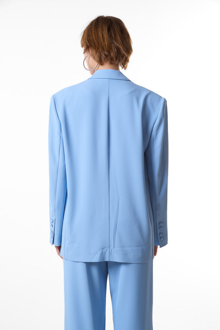Single breasted relaxed tailored blazer wholesale