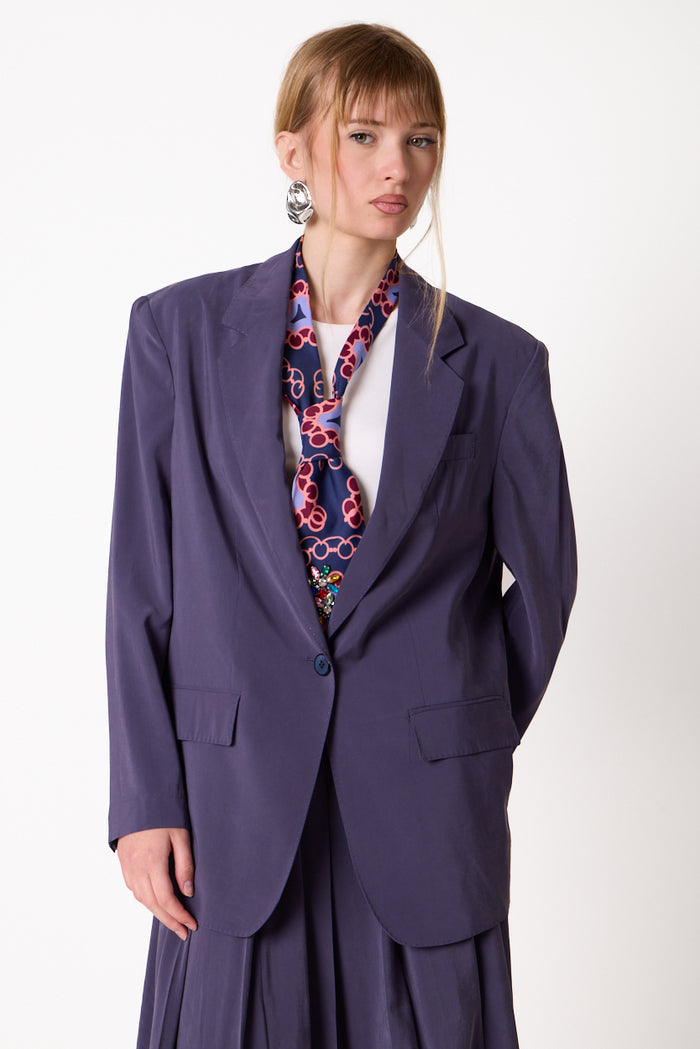 Single-button oversized tailored blazer wholesale