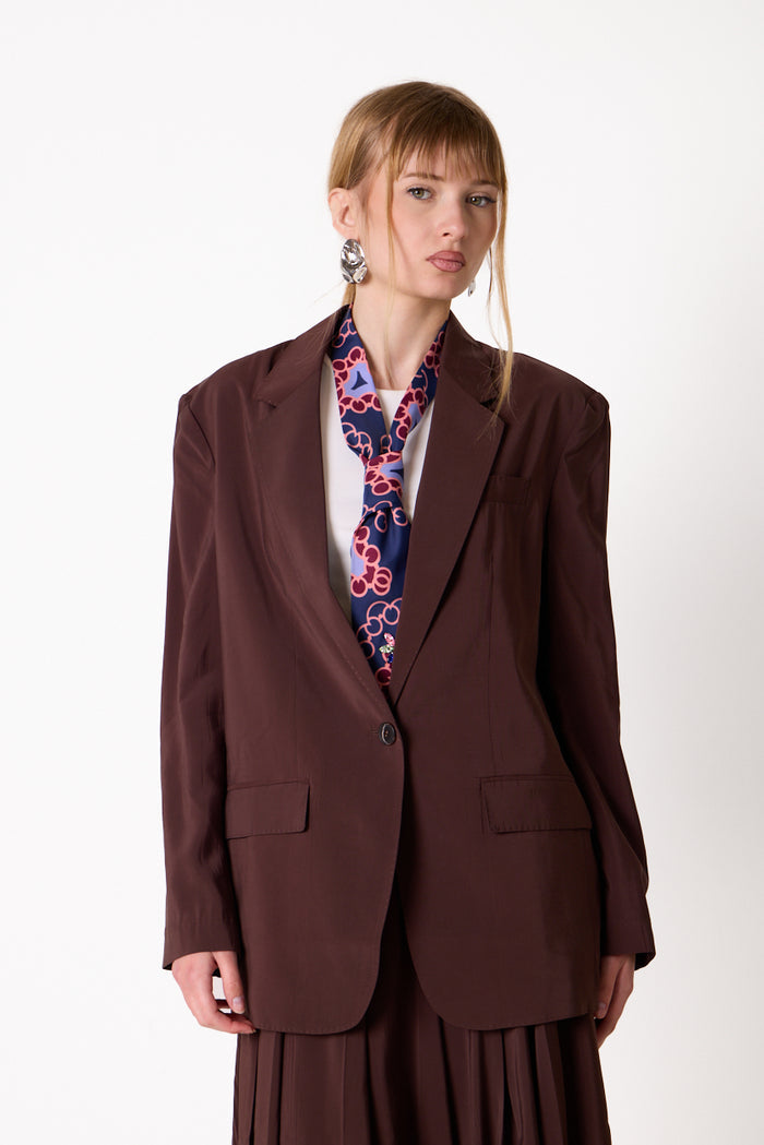 Single-button oversized tailored blazer wholesale