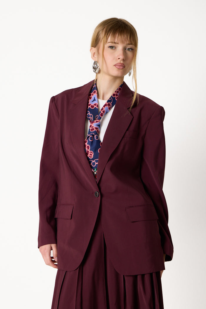 Single-button oversized tailored blazer wholesale