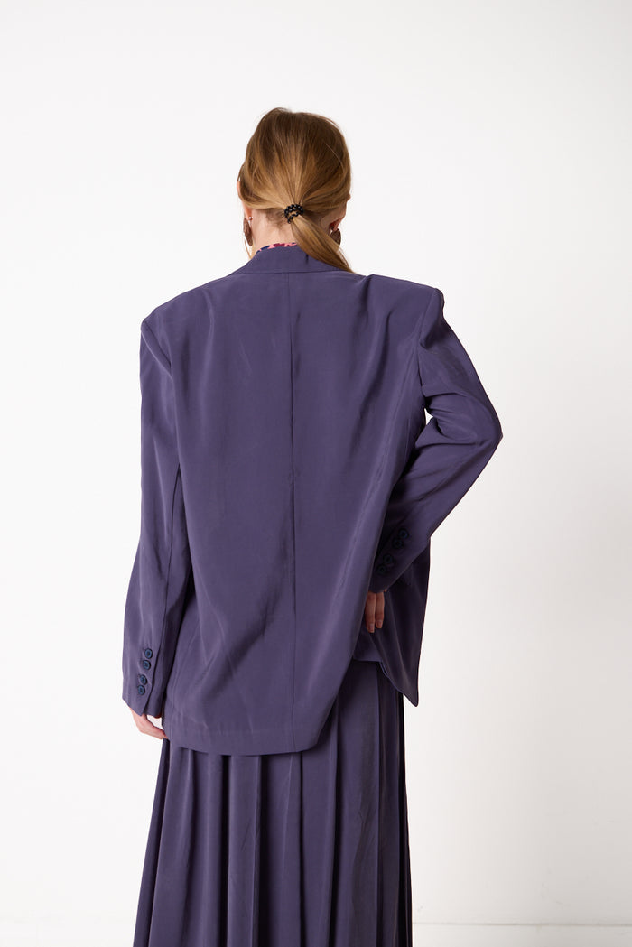 Single-button oversized tailored blazer wholesale