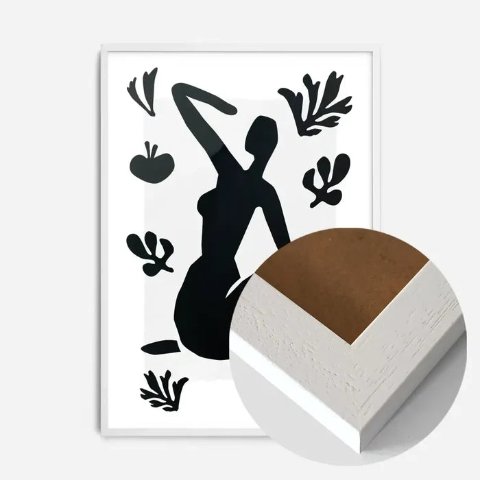 21x30cm | 8¼ x 11¾in / White Wood Frame