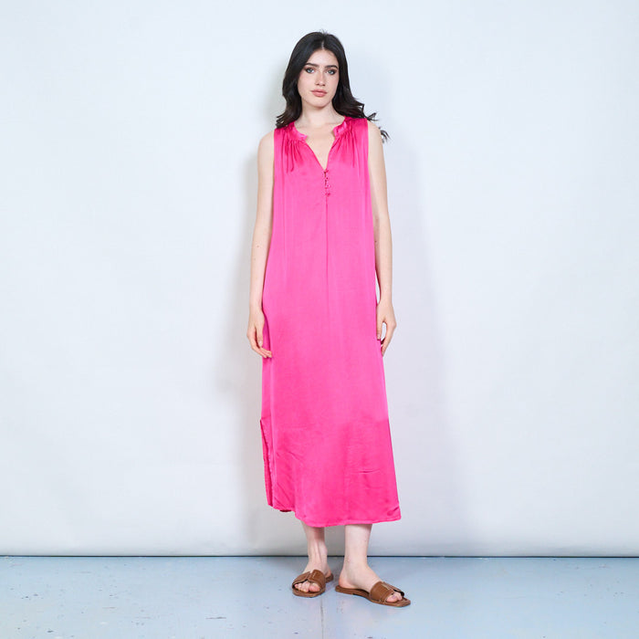 Sleeveless button-detail midi dress wholesale
