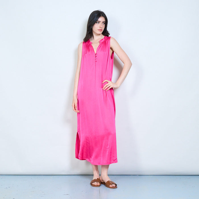 Sleeveless button-detail midi dress wholesale