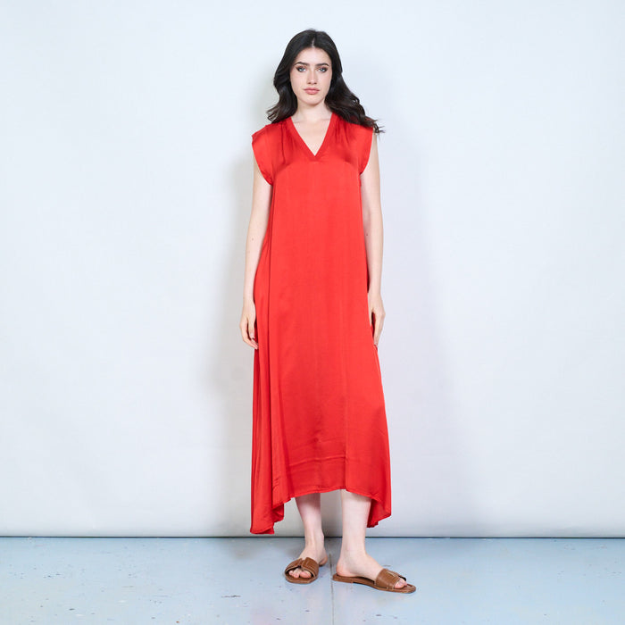 Sleeveless fluid maxi dress wholesale