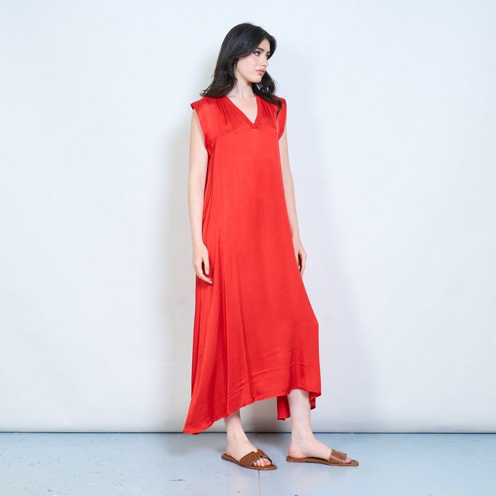 Sleeveless fluid maxi dress wholesale