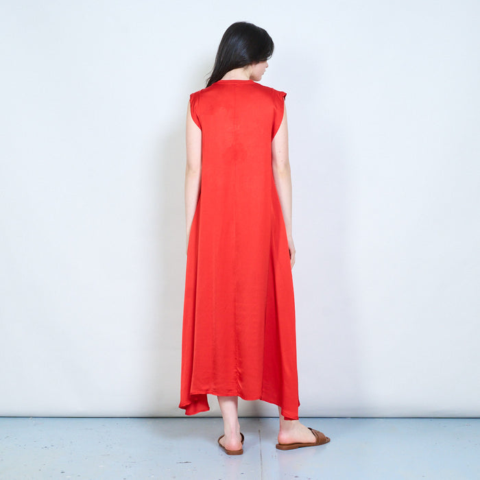 Sleeveless fluid maxi dress wholesale