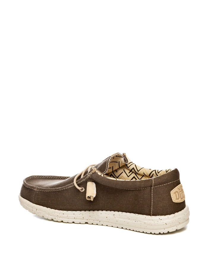 HEY DUDE Slip on wally stretch canvas marrone 40700 WALLY STRETCH CANVAS-2LI