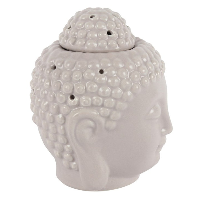 Small Grey Buddha Head Oil Burner 🇬🇧