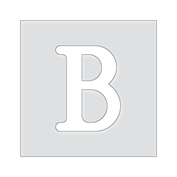 Small Letter Templates A-Z Acrylic Router Template