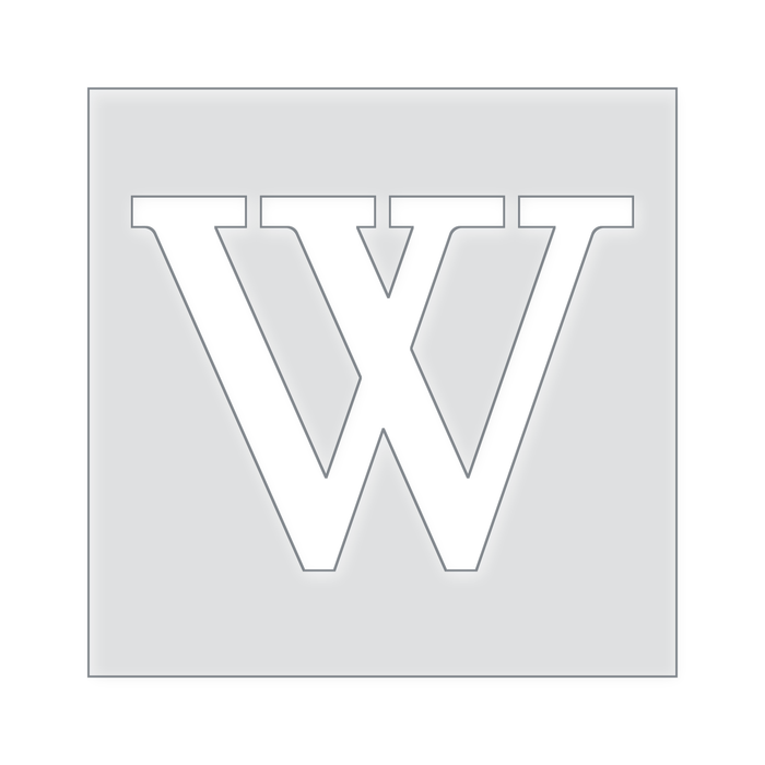 Small Letter Templates A-Z Acrylic Router Template