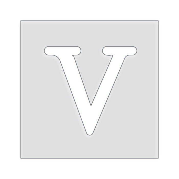 Small Letter Templates A-Z Acrylic Router Template