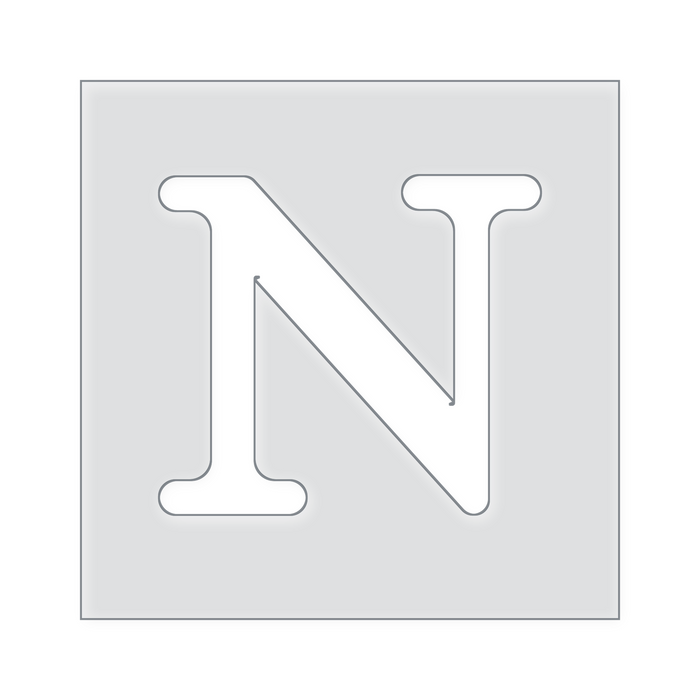 Small Letter Templates A-Z Acrylic Router Template