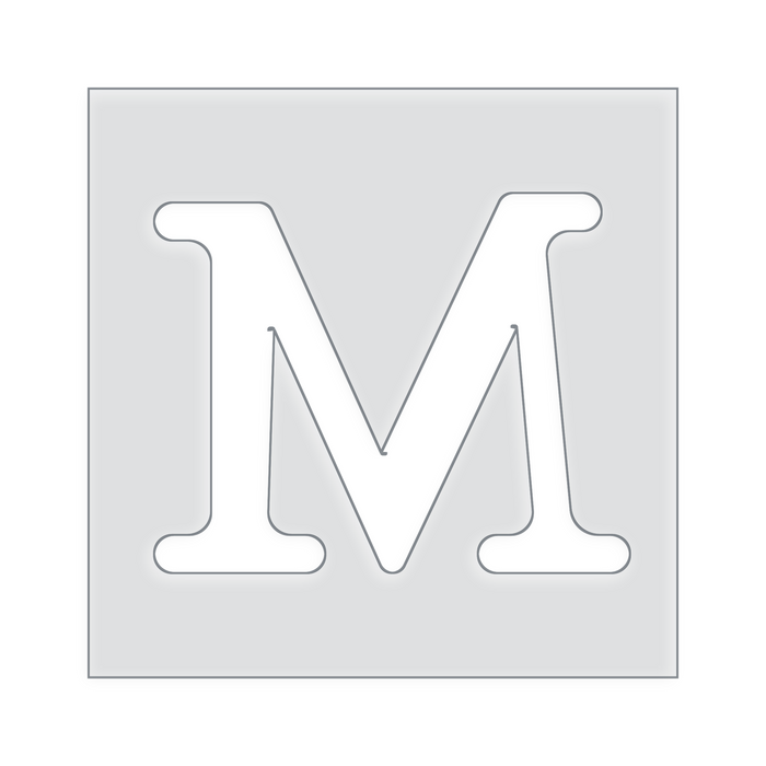 Small Letter Templates A-Z Acrylic Router Template
