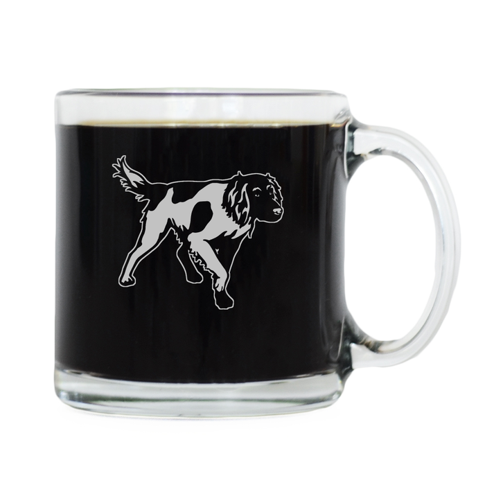 Small Münsterländer Glass Coffee Mug