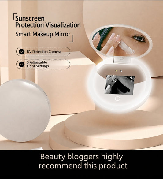 Smart UV Makeup Mirror – Portable LED Beauty Essential