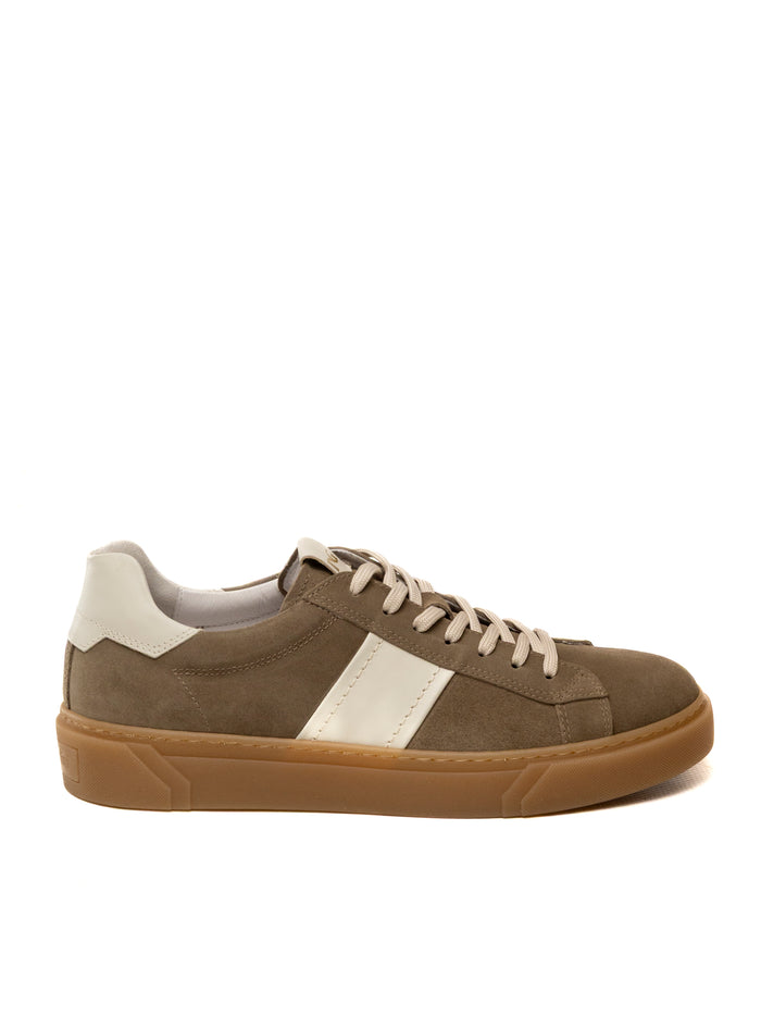 NERO GIARDINI Sneaker camoscio taupe E500694 AROLD-VELO
