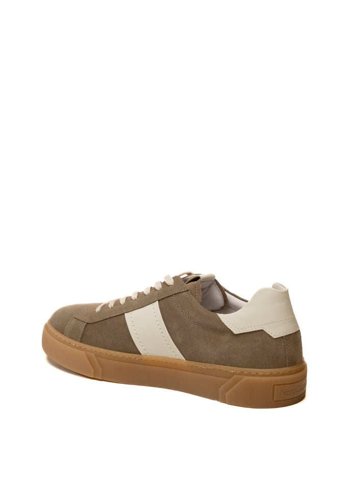 NERO GIARDINI Sneaker camoscio taupe E500694 AROLD-VELO