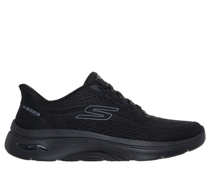 SKECHERS Sneaker go walk slip ins nero 125342 GO WALK-BBK