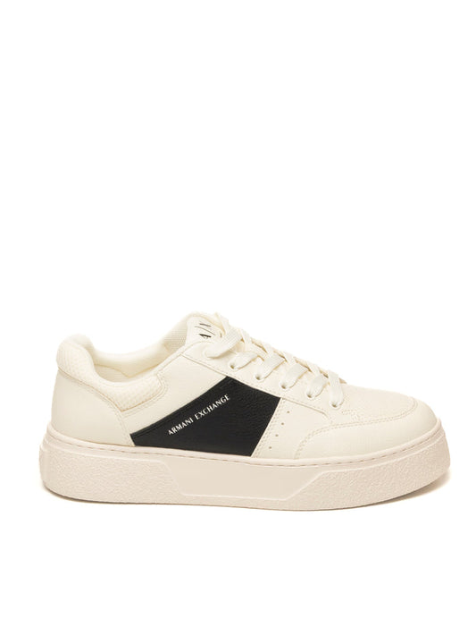 ARMANI EXCHANGE Sneaker pelle bianco/nero XM002627 AF22831-M0017
