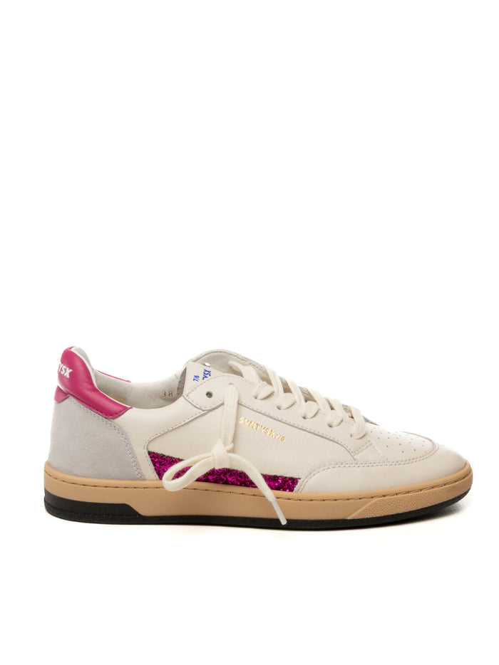 THE 76 Sneaker stay bianco/fuxia STAY D PELLE-WHI/FUXIA