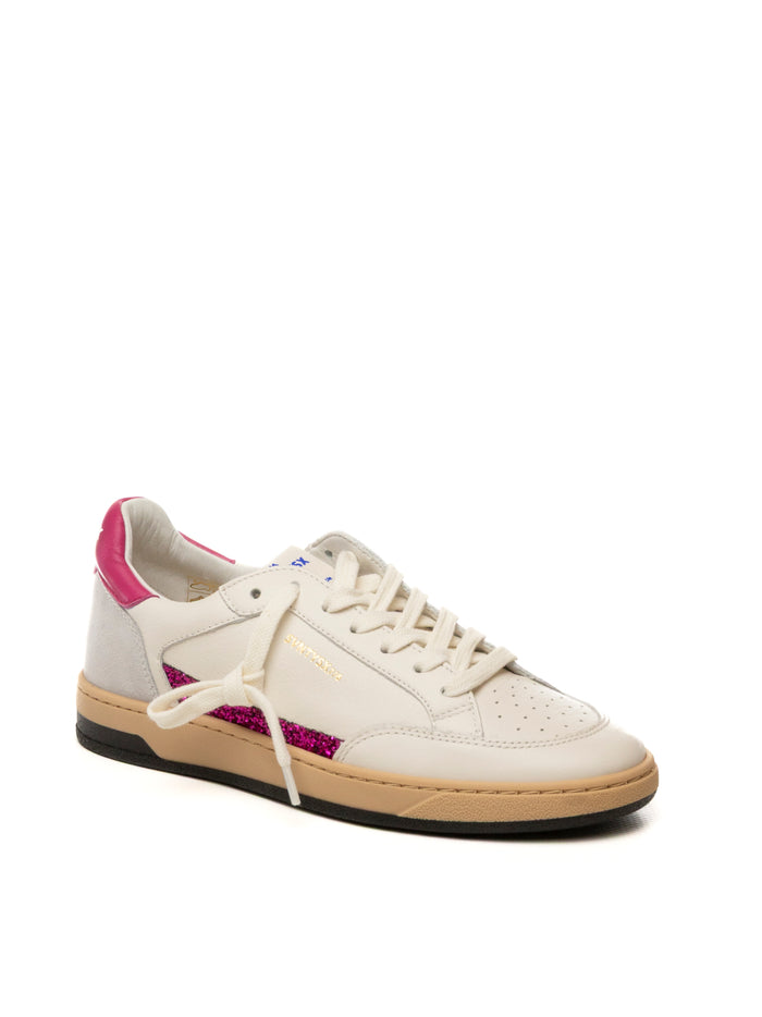 THE 76 Sneaker stay bianco/fuxia STAY D PELLE-WHI/FUXIA