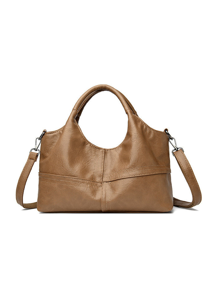 Soft Leather Handbag Women's Lightweight And Large Capacity Crossbody Bag 🇨🇳