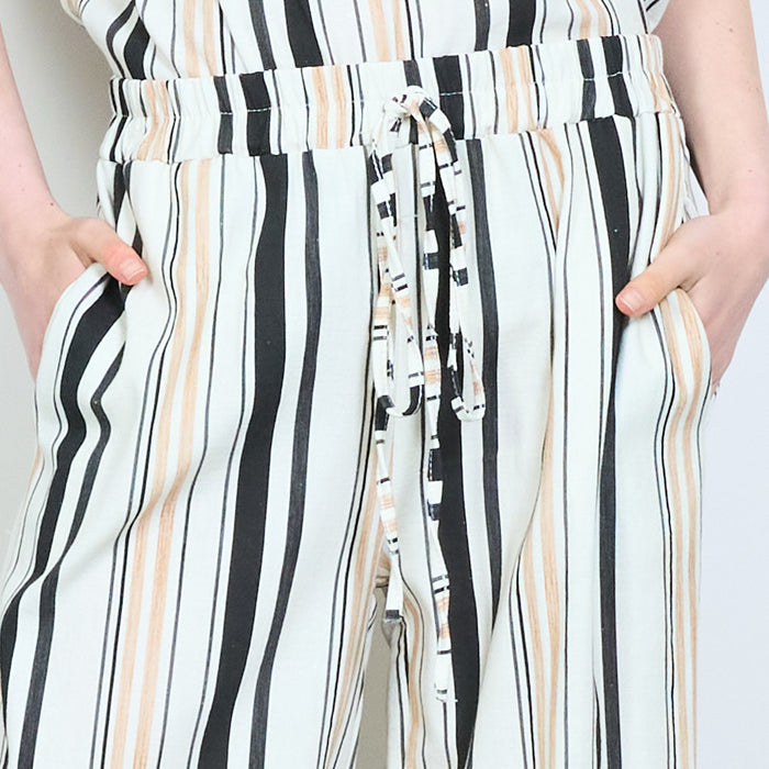 Sorbet stripe relaxed fit trousers wholesale