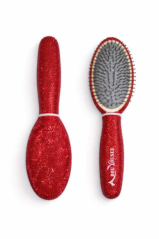 Sparkling Red Hairbrush