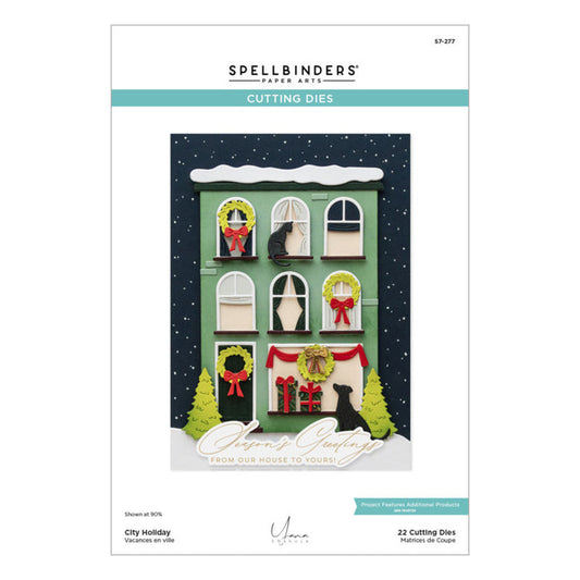 Spellbinders - Die - City Holiday. Available at Embellish Away in Bowmanville Ontario Canada.
