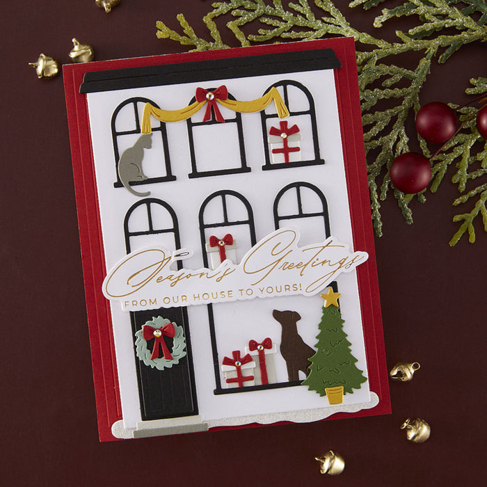 Spellbinders - Die - City Holiday. Available at Embellish Away in Bowmanville Ontario Canada. Example by brand ambassador.