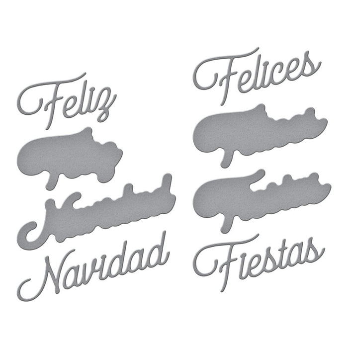 Spellbinders - Die - International Holiday - Spanish Holiday Sentiments. Available at Embellish Away in Bowmanville Ontario Canada.