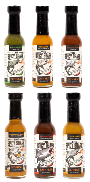 SPICY SHARK HOT SAUCE GIFT BOX