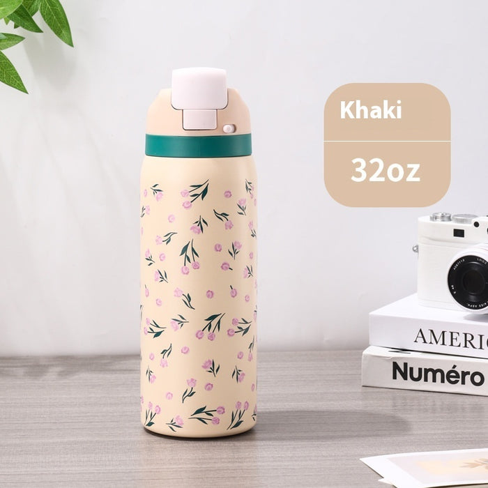 Small Floral 32oz / Stainless Steel