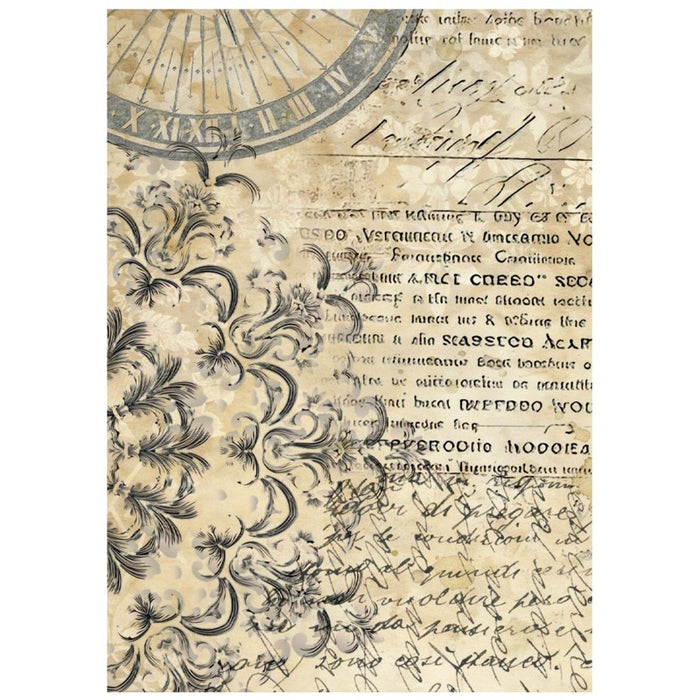 Stamperia - Assorted Rice Paper Backgrounds A6 - 8/Sheets - Gardens of Time. Available at Embellish Away located in Bowmanville Ontario Canada.