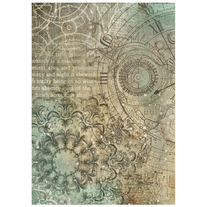 Stamperia - Assorted Rice Paper Backgrounds A6 - 8/Sheets - Gardens of Time. Available at Embellish Away located in Bowmanville Ontario Canada.