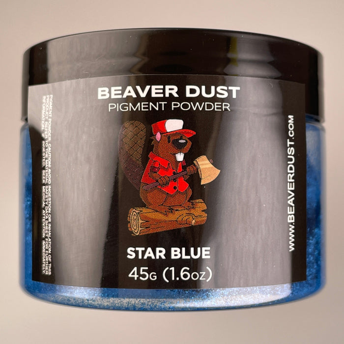 Star Blue Beaver Dust Mica Pigments