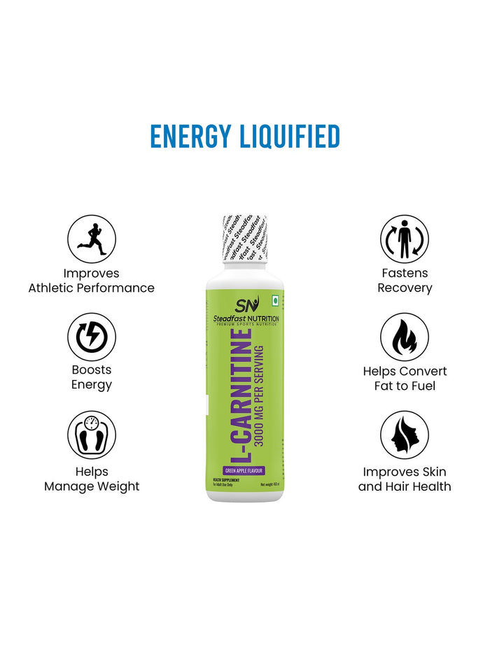 Steadfast Nutrition L-Carnitine 3000 mg Liquid Supplement