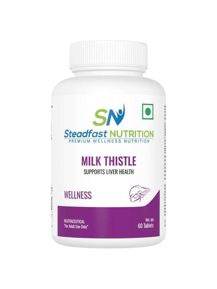 Steadfast Nutrition Milk Thistle Liver Detox Supplement Tablets For Men (60 Tablets)