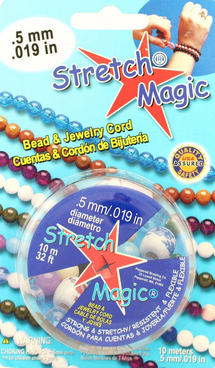 Stretch Magic Elastic Beading & Jewelry Cord Sizes .5mm .7mm 1mm 1.5mm 1.8mm - artcovecrafts.com