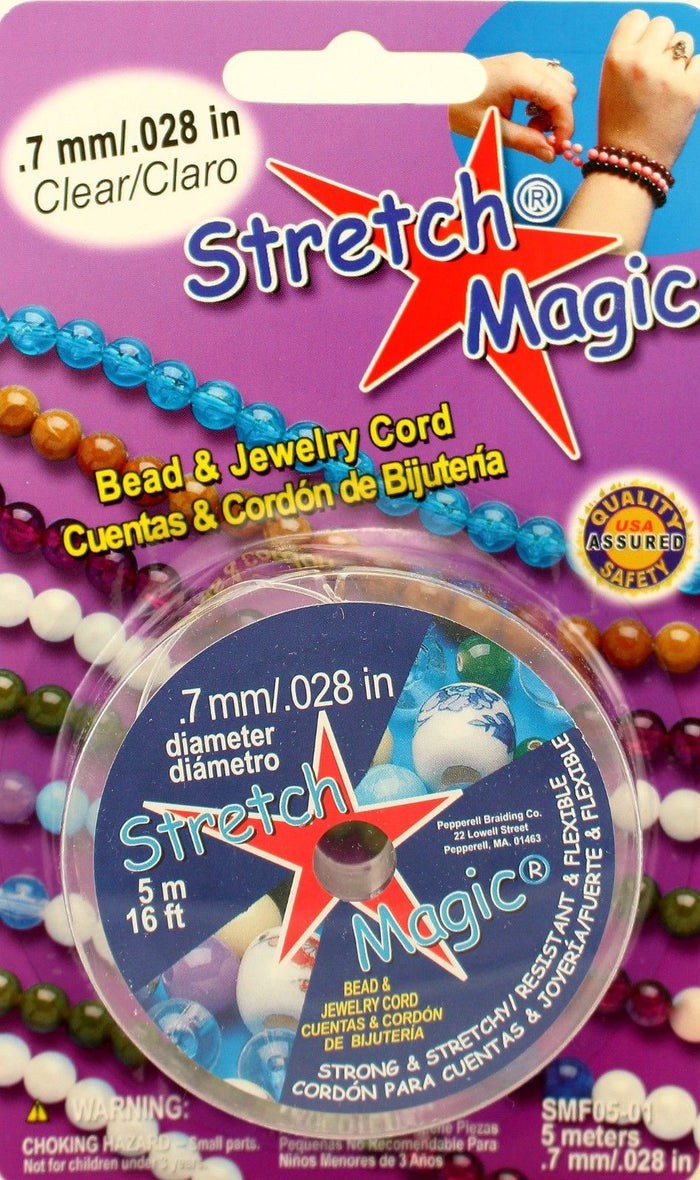 Stretch Magic Elastic Beading & Jewelry Cord Sizes .5mm .7mm 1mm 1.5mm 1.8mm - artcovecrafts.com
