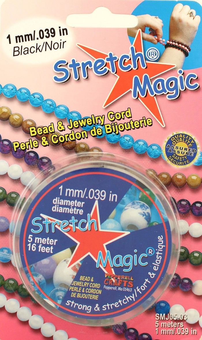 Stretch Magic Elastic Beading & Jewelry Cord Sizes .5mm .7mm 1mm 1.5mm 1.8mm - artcovecrafts.com