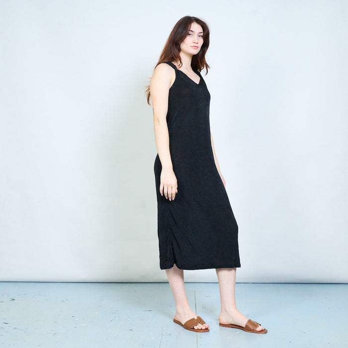Stretchy sleeveless v neck maxi dress with ruched straps wholesale