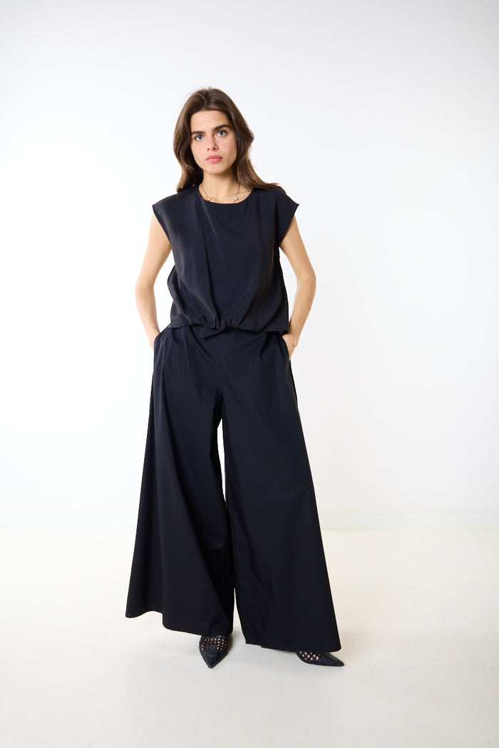 Structured high waist wide leg statement trouser wholesale